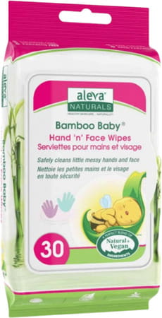 Aleva Naturals Bamboo Hand 'n' Face Wipes | 30 Counts