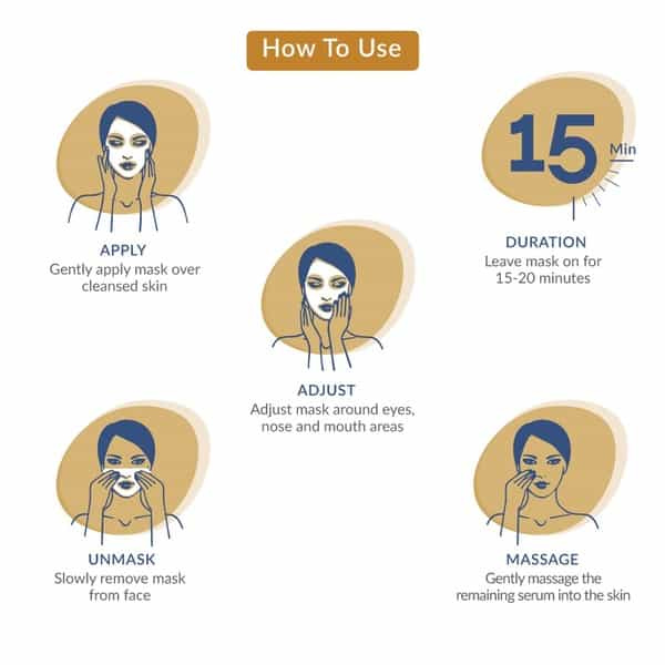 Kara Radiance & Lifting Gold Sheet  Face Mask