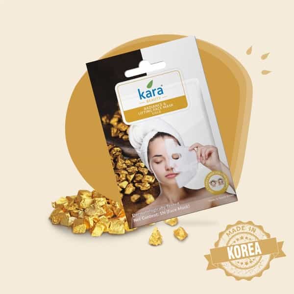 Kara Radiance & Lifting Gold Sheet  Face Mask