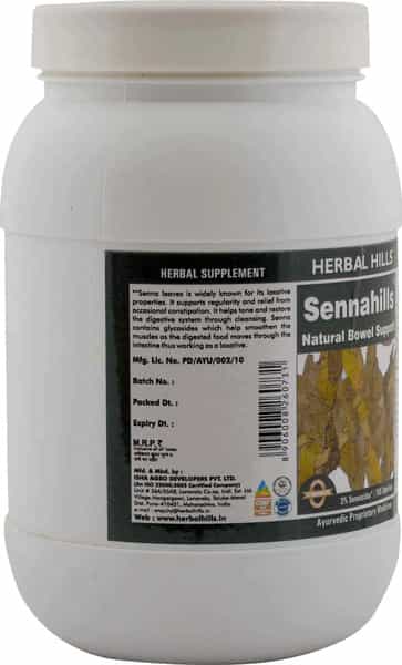 Herbal Hills Senna 700 Capsule Value Pack - Pack Of 2 Cassia Angustifolia