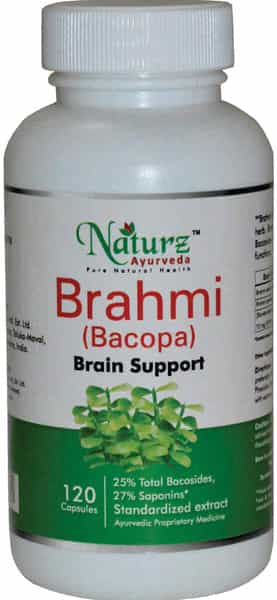 Naturz Ayurveda Bacopa (Brahmi) 300Mg 120 Capsules (Pack Of 5)