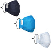 Carriall Adult Unisex 3 Layer Reusable Washable Cotton Mask (Camsm074) Pack Of 3