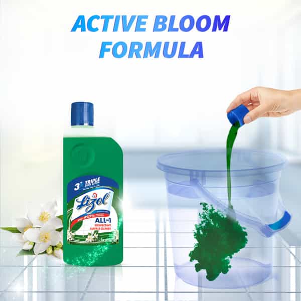 Lizol Jasmine Disinfectant Floor Cleanerliquid Bottle Of 500 Ml