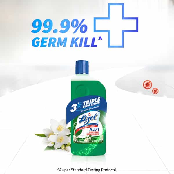 Lizol Jasmine Disinfectant Floor Cleanerliquid Bottle Of 500 Ml