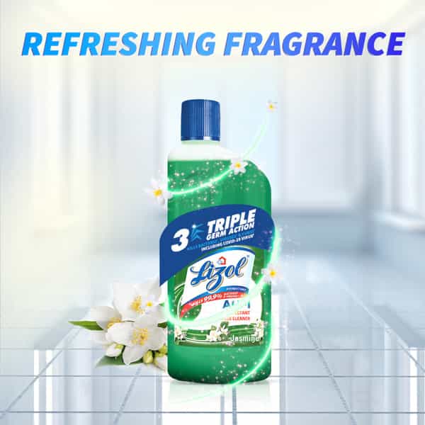 Lizol Jasmine Disinfectant Floor Cleanerliquid Bottle Of 500 Ml