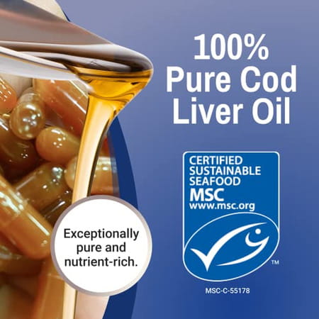 Green Pasture Cod Liver Oil Orange Flavor | 120 Caps