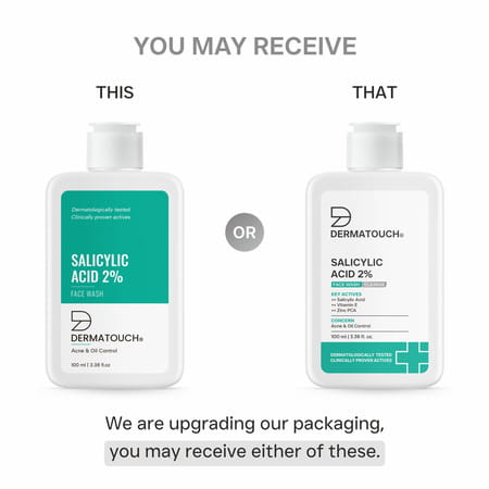 Dermatouch Salicylic Acid 2% Face Wash | For Acne & Oil Control | Suitable To All Skin Types | 100ml