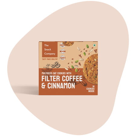 The Snack Company Filter Coffee Cookies With Cinnamon - 210gm