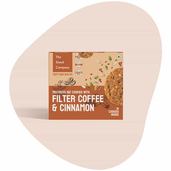 The Snack Company Filter Coffee Cookies With Cinnamon - 210Gm