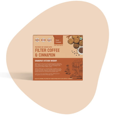 The Snack Company Filter Coffee Cookies With Cinnamon - 210gm