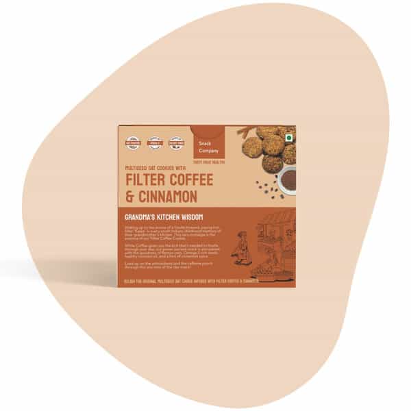 The Snack Company Filter Coffee Cookies With Cinnamon - 210Gm