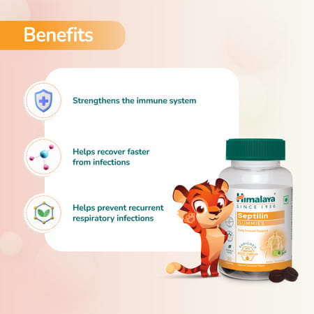 Himalaya Septilin | Natural Tamarind Flavour (Amla & Rosemary) | Gummies | 30 No'S