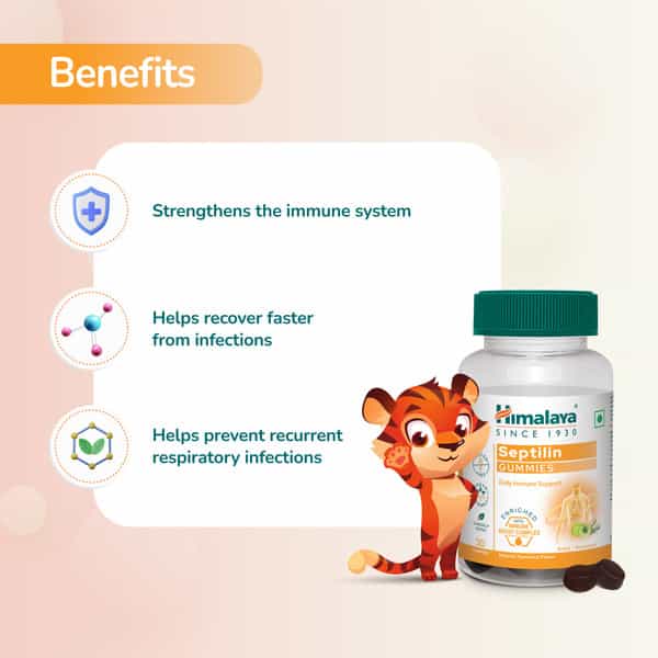 Himalaya Septilin | Natural Tamarind Flavour (Amla & Rosemary) | Gummies | 30 No's