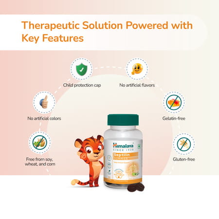 Himalaya Septilin | Natural Tamarind Flavour (Amla & Rosemary) | Gummies | 30 No'S