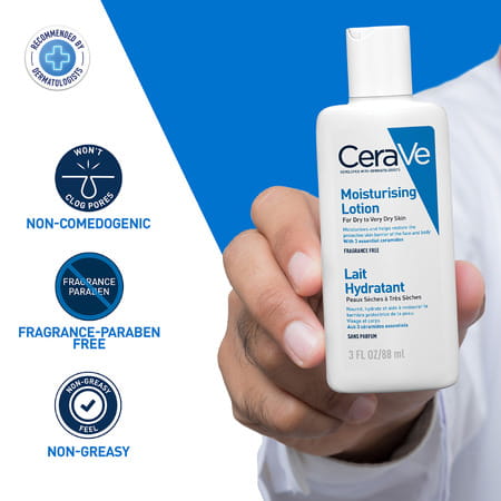 Cerave Moisturizing Lotion For Dry To Very Dry Skin - 88ml