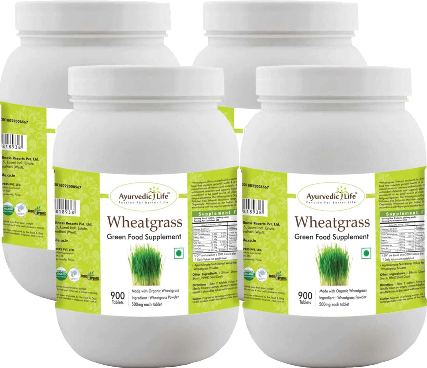 Buy AYURVEDIC LIFE WHEATGRASS 900 TABLETS Online & Get Upto 60 OFF