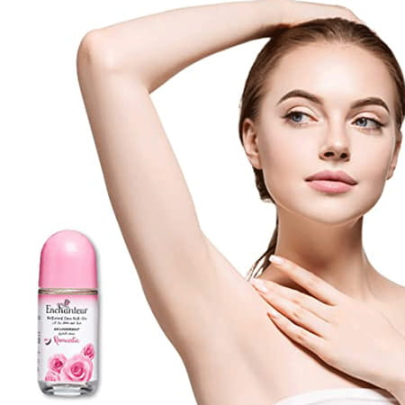 Enchanteur Romantic Roll-On Deodorant For Women 50ml With Roses & Jasmine Extracts