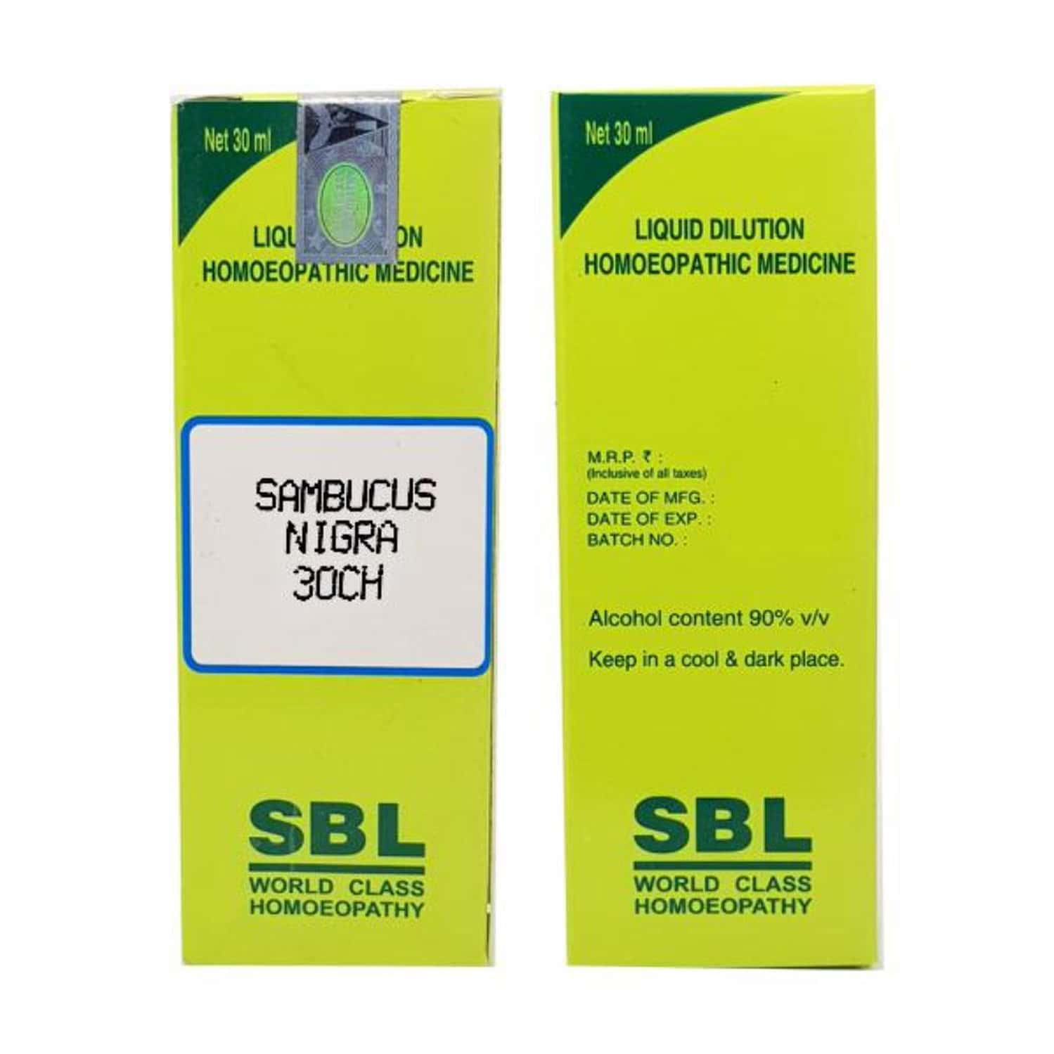 Sbl Sambucus Nigra Dilution 30 Ch 30 Ml Pack Of 3