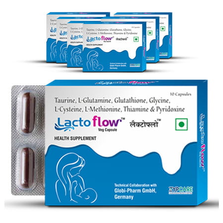 Lactoflow Lactation Capsules - Supports Milk Supply In 40 Minutes - Postnatal Recovery - 60 Caps