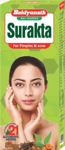 Baidyanath Asli Ayurved Surakta - 450 Ml (Pack Of 2) For Acne And Pimples