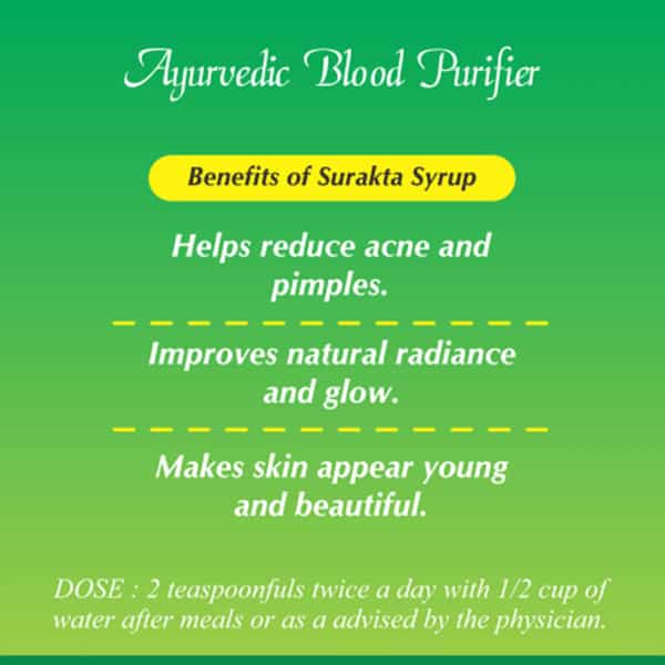 Baidyanath Asli Ayurved Surakta - 450 Ml (Pack Of 2) For Acne And Pimples