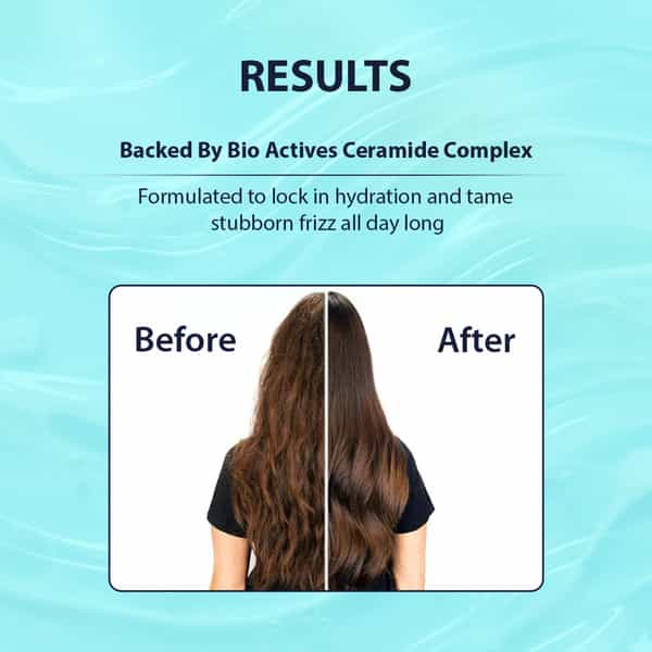 Dermistry Dry & Frizzy Hair Serum With Ceramides Protein Smoothening Hydration Frizz Control 50Ml