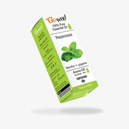 Pack Of 2 Peppermint Essential Oil & Cucumber Seed Carrier Oil - 100% Pure Natural & Undiluted