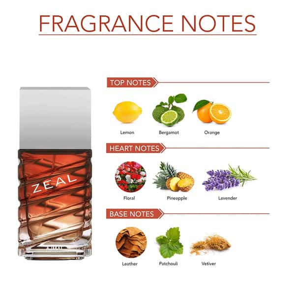 Ajmal Zeal Edp Aquatic Woody Perfume 100Ml For Men & Desert Rose Edp Perfume 100Ml For Women