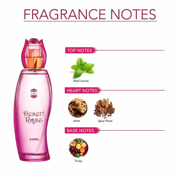 Ajmal Zeal Edp Aquatic Woody Perfume 100Ml For Men & Desert Rose Edp Perfume 100Ml For Women