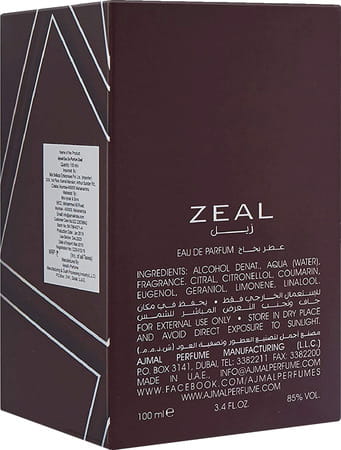 Ajmal Zeal Edp Aquatic Woody Perfume 100Ml For Men & Desert Rose Edp Perfume 100Ml For Women