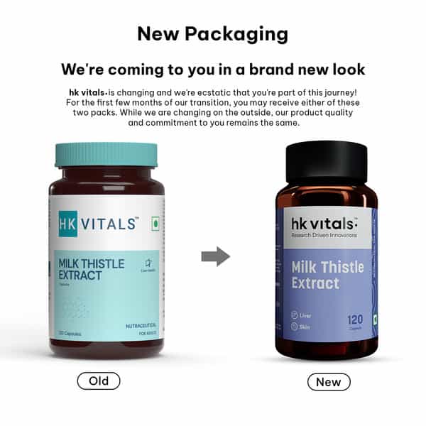 Hk Vitals Milk Thistle Extract (120 Capsules) | Liver Support Supplement