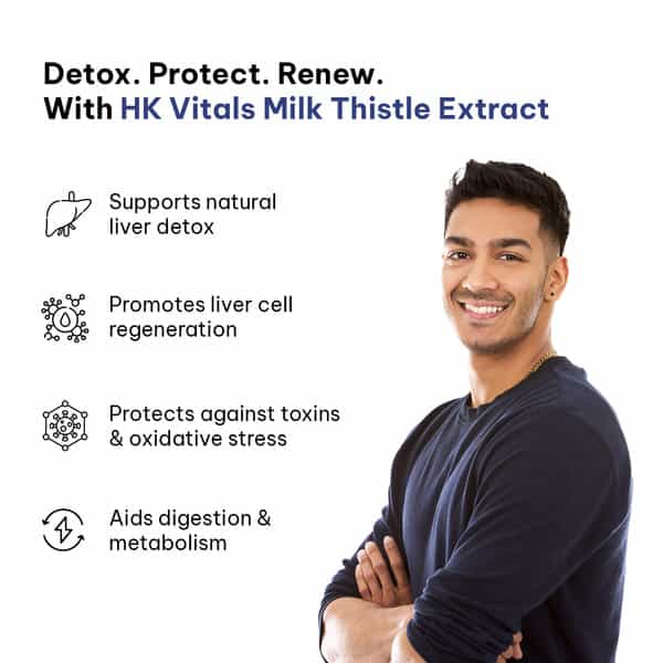 Hk Vitals Milk Thistle Extract (120 Capsules) | Liver Support Supplement
