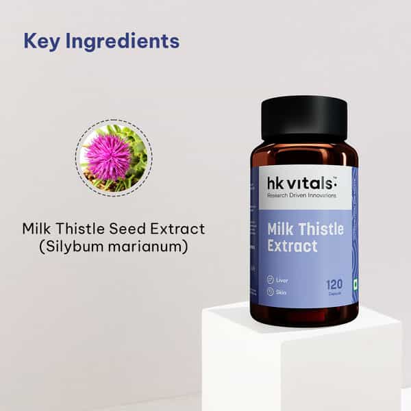 Hk Vitals Milk Thistle Extract (120 Capsules) | Liver Support Supplement