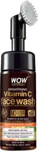 Wow Skin Science Brightening Vitamin C Foaming Face Wash (with Brush) - 150 Ml