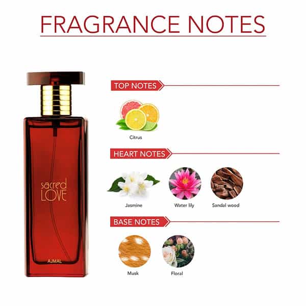 Ajmal Titanium Edp 100Ml Perfume For Men And Sacred Love Edp 50Ml Perfume For Women