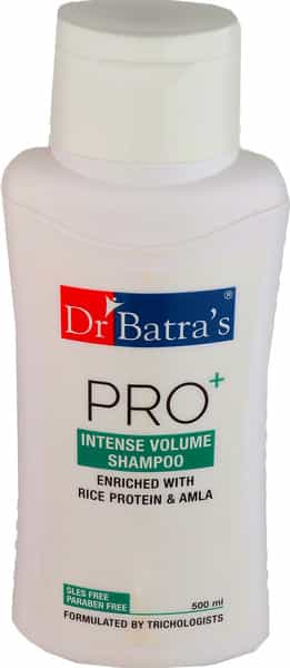 Dr Batra's Pro+ Intense Volume Shampoo Enriched With Rice Protein & Amla - 500 Ml