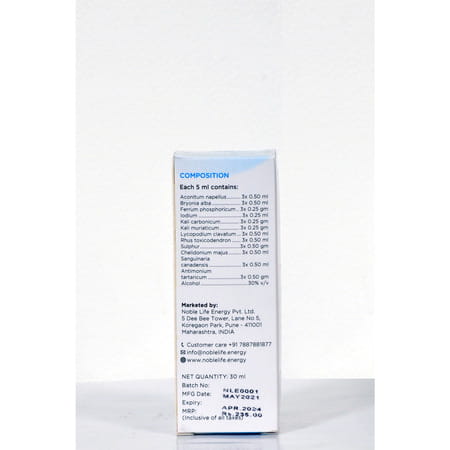 Noble Life Energy E003 Pneumotox - 30Ml