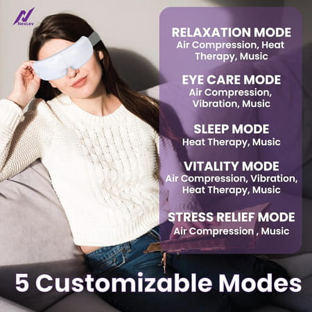 Nexlev Air Compression Eye Massager Em-02