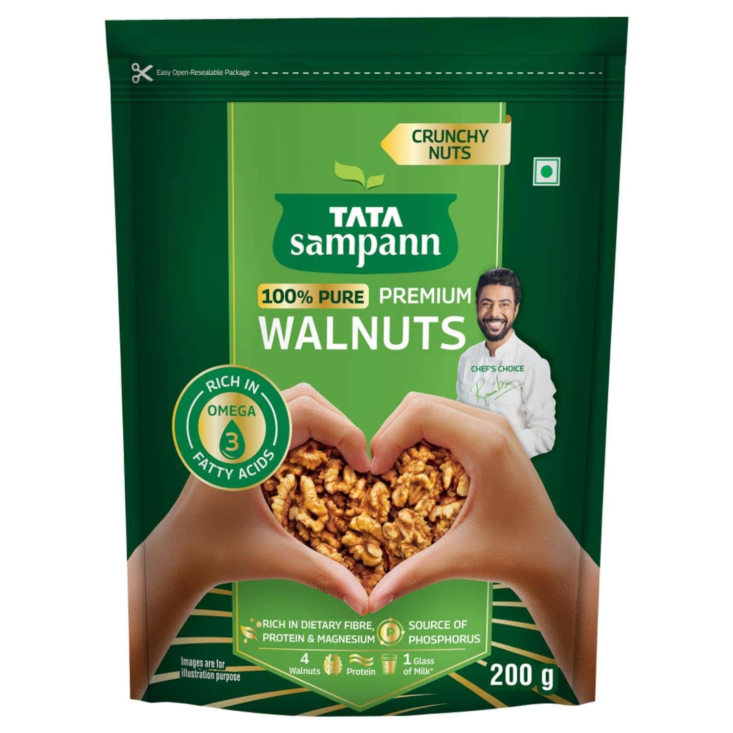 Tata Sampann Premium Walnut Kernels/dried Akhrot| 200g