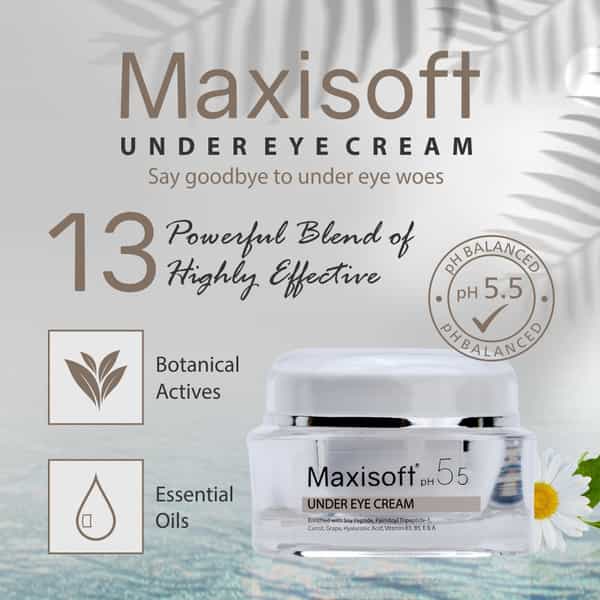 Maxisoft Under Eye Cream Ph 5.5 | 30 Gm | Pack Of 2