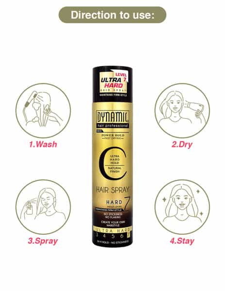 Sweet Heart Dyamic Hair Spray 250Ml (Level-7)