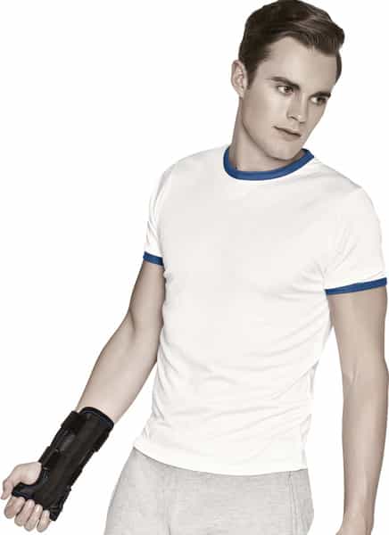 Vissco Forearm Support - Short|Provides Support To The Wrist Colle's Fracture &Wrist Sprain(Black)