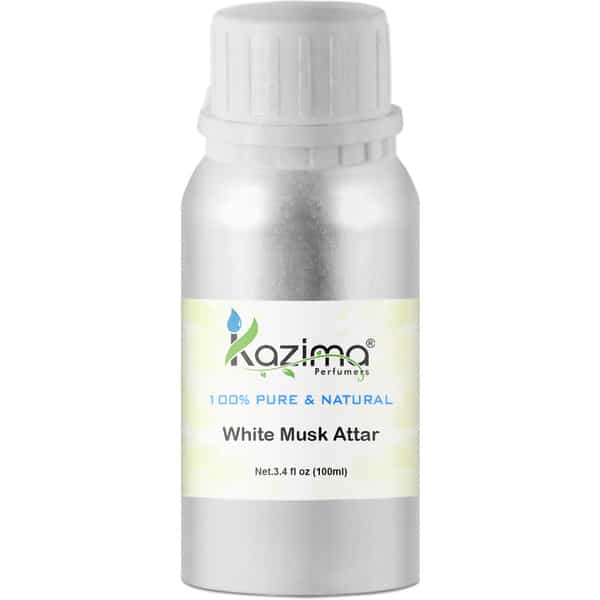 Kazima White Musk Perfume For Unisex - Pure Natural (Non-Alcoholic) Floral Attar (Musk)