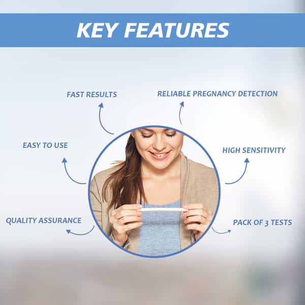 Stergic Pregnancy Rapid Test Kit One Step Urine Hcg Pregnancy Test Kit 99% Accuracy Pack Of 50 Kits