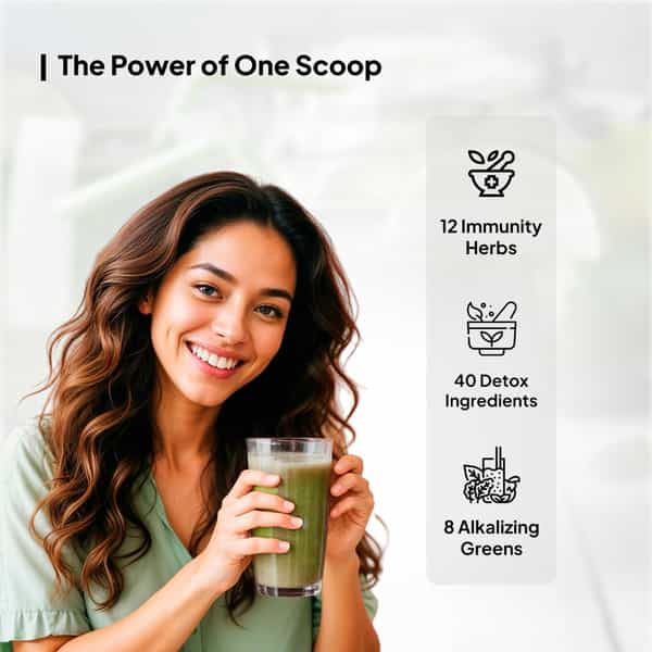 Miduty 100% Organic Alkalizing Supergreens - Detox - Immunity - Wheatgrass - Spirulina - 250G