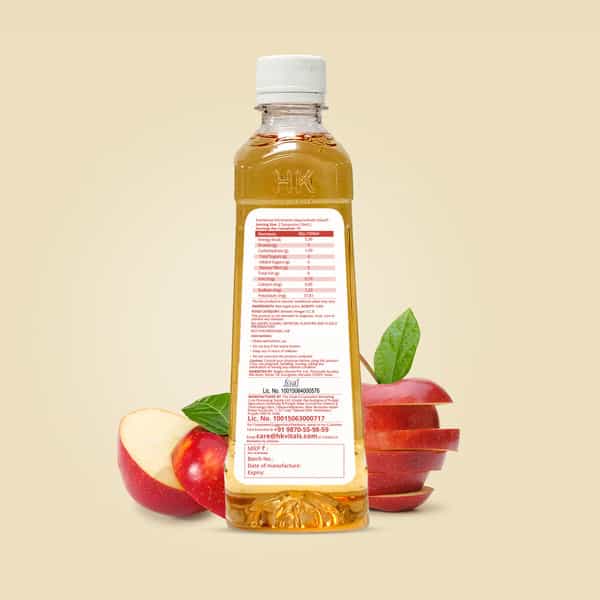 Hk Vitals Apple Cider Vinegar With Mother (Unflavored | 500Ml)