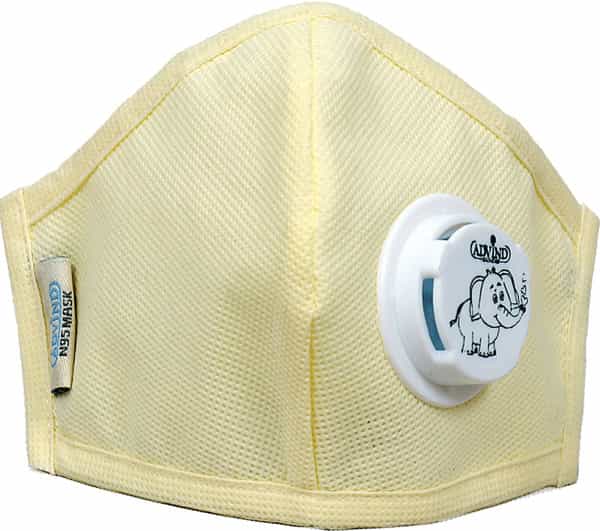 Advind Healthcare Smog Guard N95 Kids Mask With One Valve Xs (3-5 Years) - Beige Pack Of 1