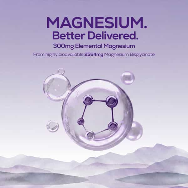 Truebasics Magnesium Glycinate Sleep-Ease Complex| 60 Tablets | 300Mg Elemental Magnesium