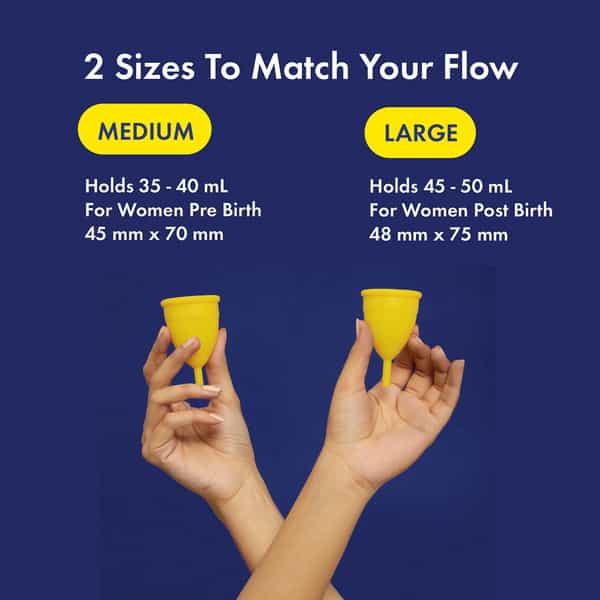 Heyday Reusable Large Menstrual Cup (1 Cup | Heavy Flow)