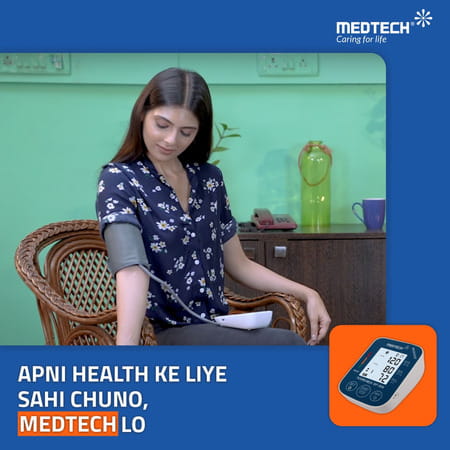 Medtech Blood Pressure Monitor Bp09n With Backlight